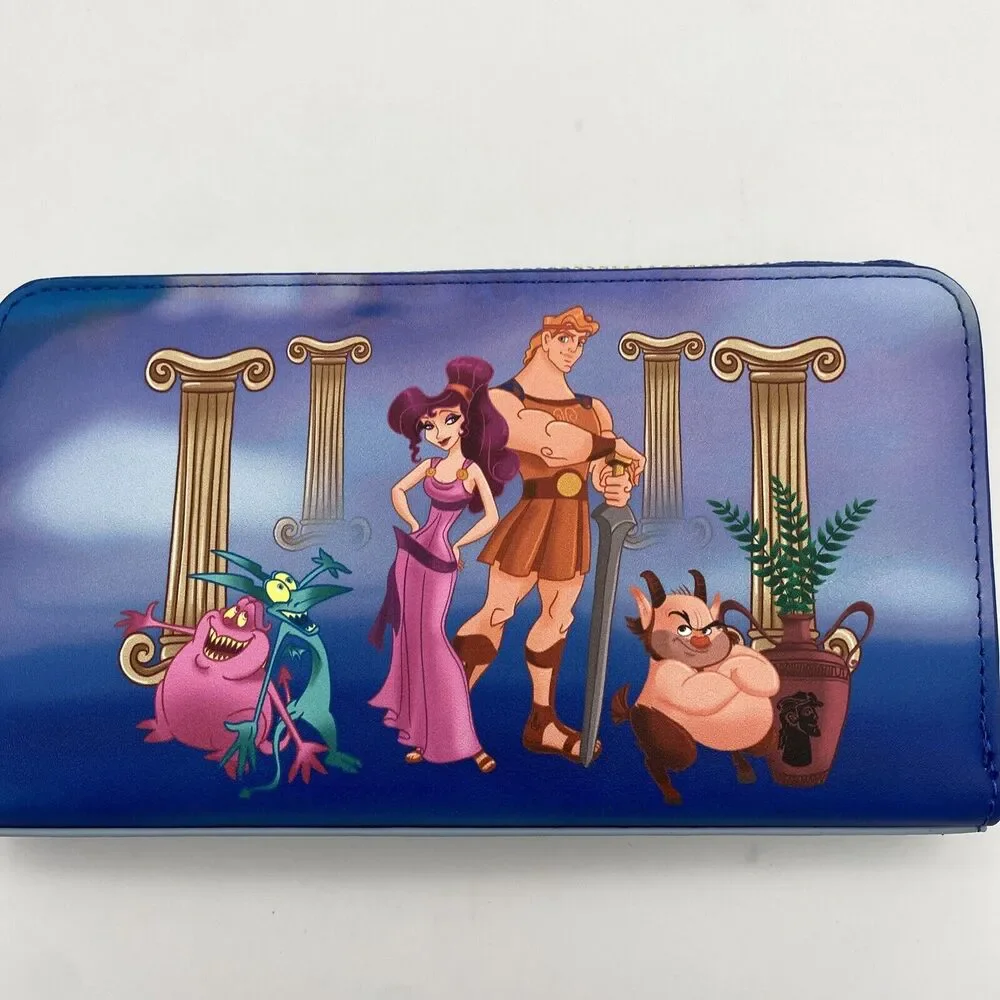 Disney Danielle Nicole Disney Hercules & Megara Cast Zip Around Clutch Wallet